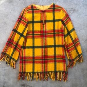 Authentic Vintage 60s Fringe Tunic Top